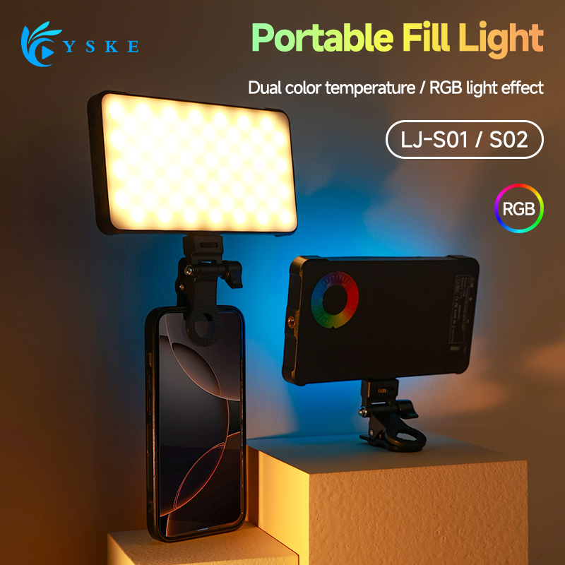 Photography Blog - RGB LED-videolamp Vul rechte zak Fotografie
