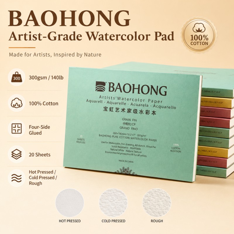 Photography Architecture - BaoHong Artist Grade Aquarelpapierblok 300gsm 100%