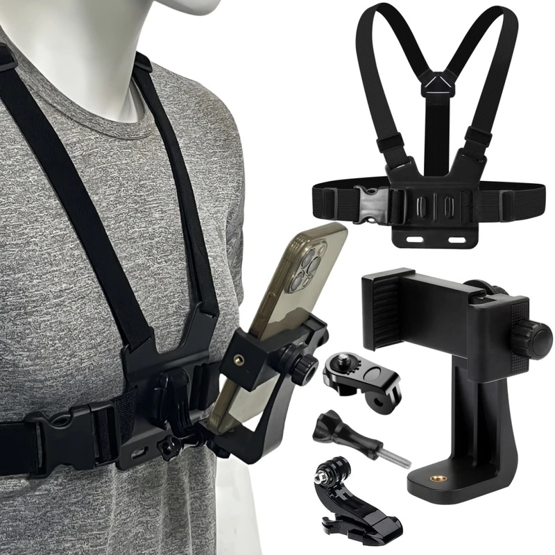 Gopro Action Camera Hero 12 Black - Telefoonborstbandhouder voor iPhone 14, houder voor