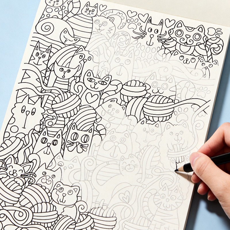 Photography Book - Een high-definition lijntekening-kleurboek, een handgetekend graffitiboek