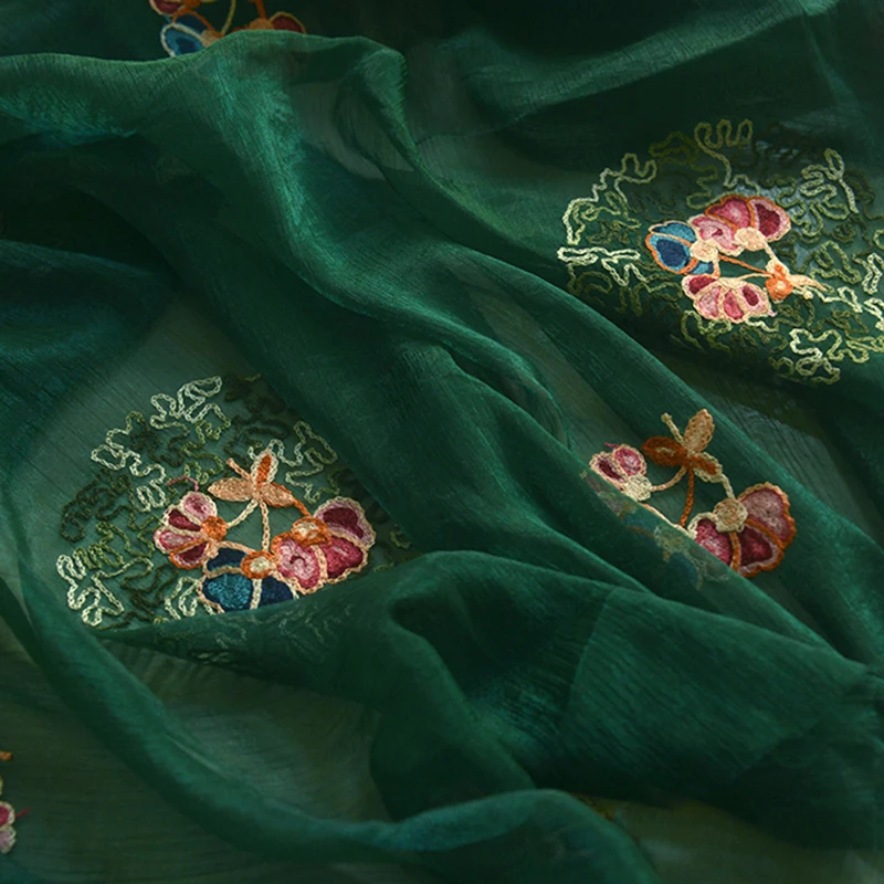 Photography Dark Cloth - 145x50cm donker zwartachtig groene dunne chiffonstof,