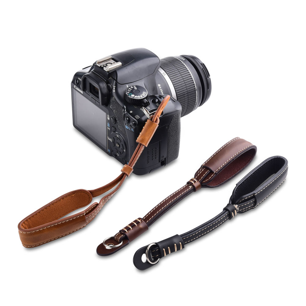 Photography Icon - Camera Lederen Handgreep Metalen Ring Polsband
