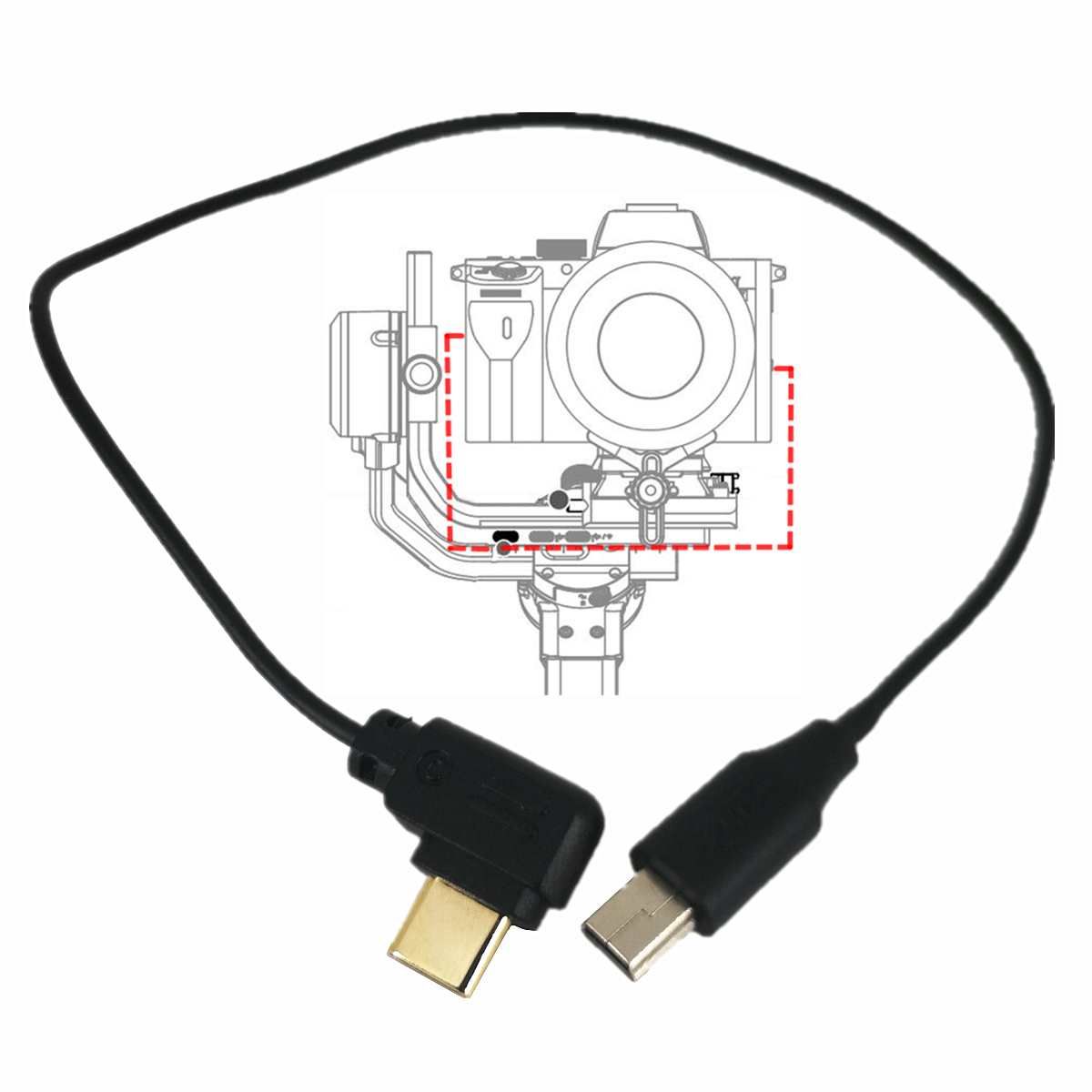 Photography Icon - Typec Naar Mini Usb Multi-Camera Besturingskabel