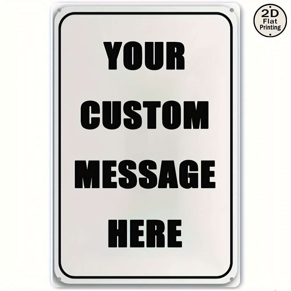 Photography Logo - Op maat gemaakte metalen blikken bord
