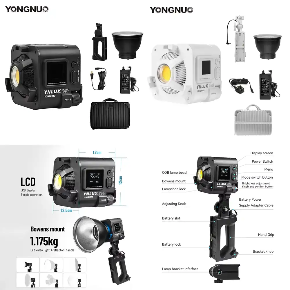 YONGNUO YNLUX100 100W 3200K-56 - Photography Videos recensie en prijs