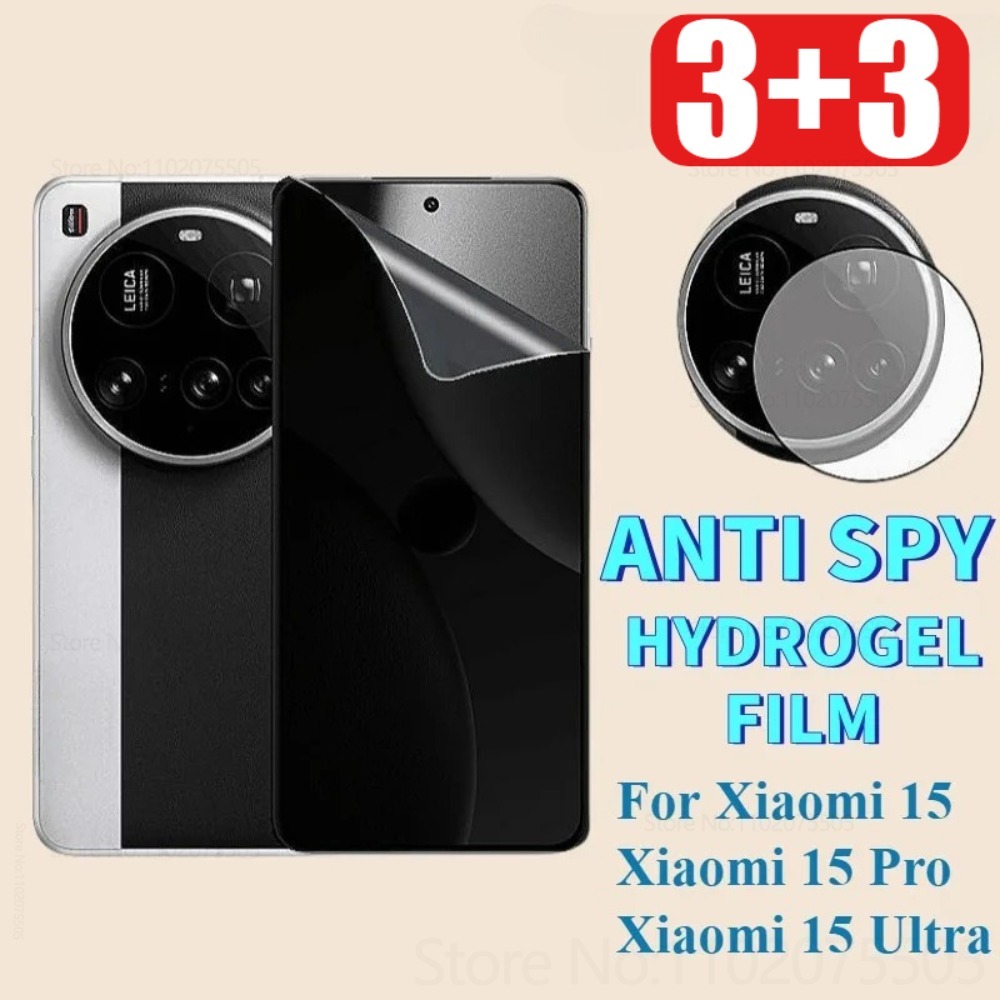 [3+3] 3 stuks privacy hydrogel - Photography Kit Xiaomi 15 Ultra recensie en prijs