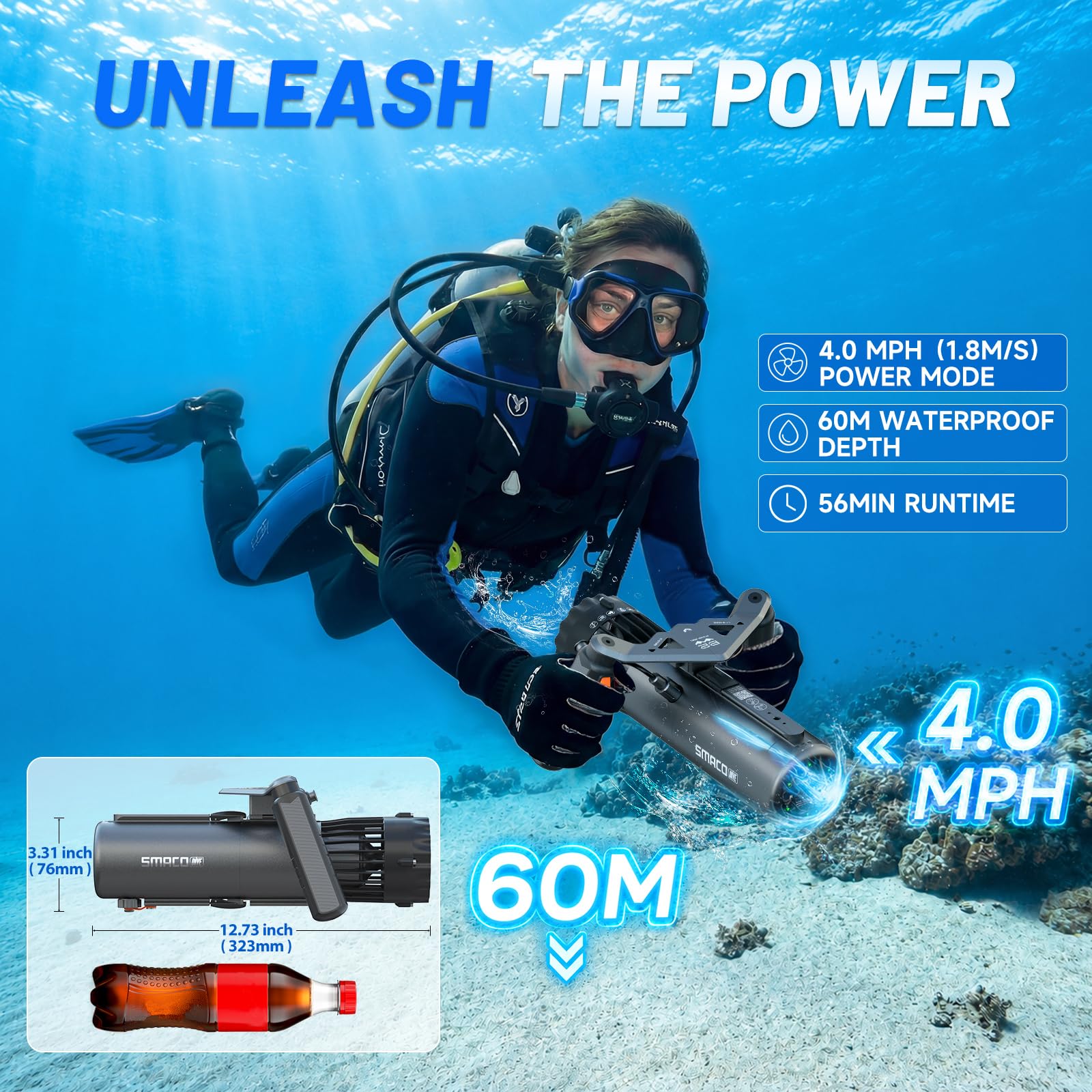 SMACO Onderwaterscooter Dubbel - Photography Videos recensie en prijs