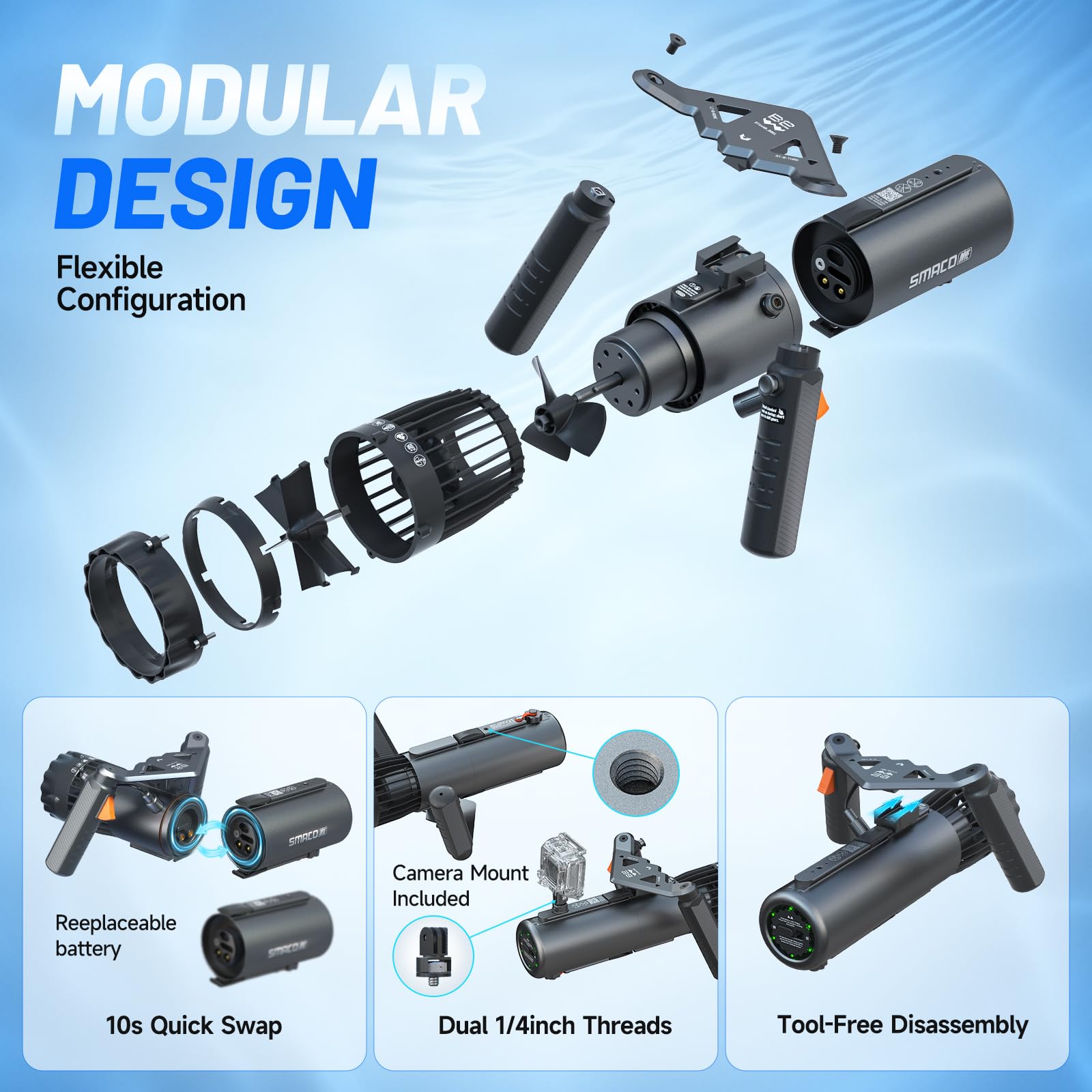 SMACO Onderwaterscooter Dubbel - Photography Videos recensie en prijs